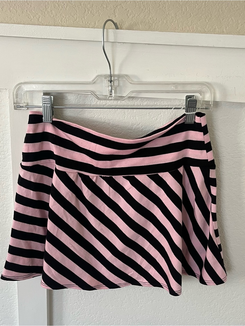 Vintage Tracy Evans Women's Large Striped 90s Mini Skirt - Picture 3 of 5